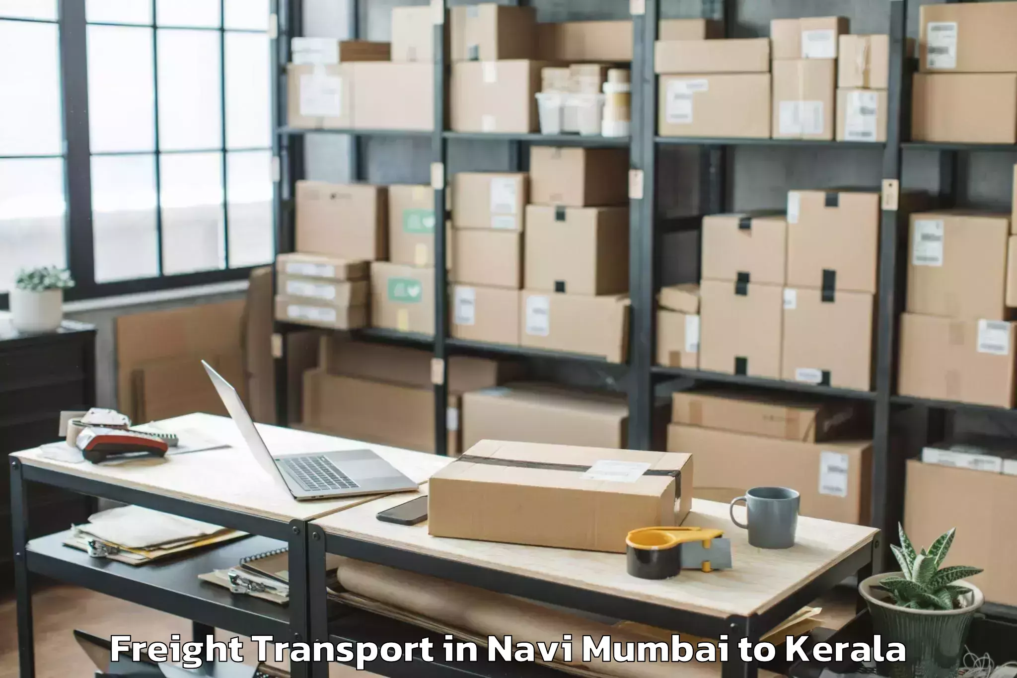 Reliable Navi Mumbai to Trivandrum Freight Transport